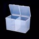 Clear Cotton Pads Container Cosmetic Organizer Nail Art Makeup Standing Holder