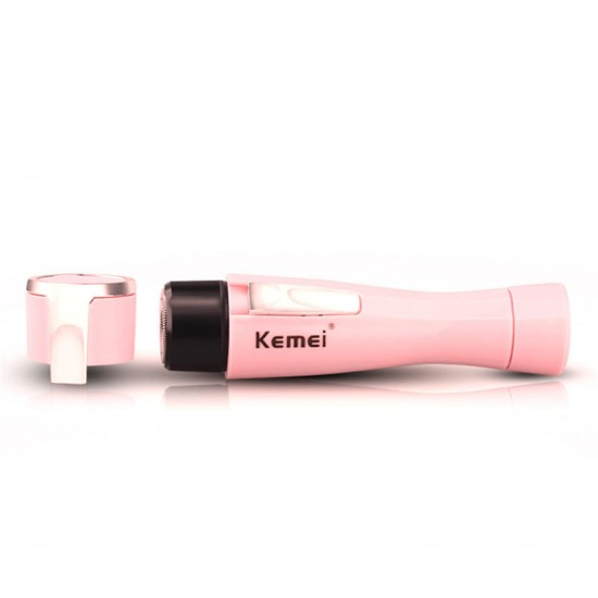Kemei KM-1012 Portable Lady Personal Shaver Mini Epilator Hair Removal Razor Trimmer