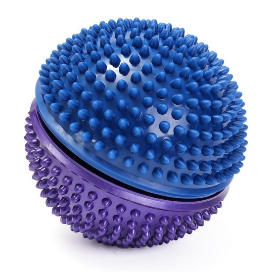 16cm Half Round Yoga Balance Spiky Massager Ball Stepping Stone Foot Sole Trigger Point Hemisphere