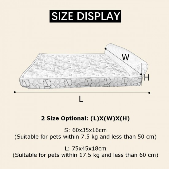 2 Size Pet Bed Dog Cat Puppy Sleeping Manual Massage Cushion Pads Home Kennels Mat