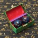 2pcs 42mm Chinese Health Dragon Exercise Stress Relaxation Therapy Massage Baoding Ball