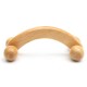 4 Rolling Wheels Wooden Massage Manual Full Body Household Massager Relaxing Natural Wood Roller