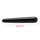 4.33" Black Natural Quartz Crystal Massage Wand Guasha Massage Tool Reiki Healing Stone Manual Massager