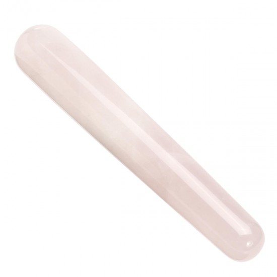 4.33" Jade Natural Quartz Crystal Massage Wand Guasha Massage Tool Reiki Healing Stone Manual Massager