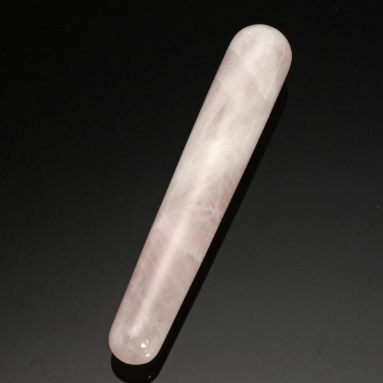 4.33" Jade Natural Quartz Crystal Massage Wand Guasha Massage Tool Reiki Healing Stone Manual Massager