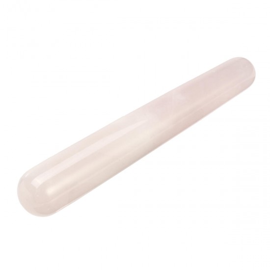 4.33" Jade Natural Quartz Crystal Massage Wand Guasha Massage Tool Reiki Healing Stone Manual Massager