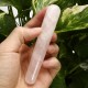 4.33" Jade Natural Quartz Crystal Massage Wand Guasha Massage Tool Reiki Healing Stone Manual Massager