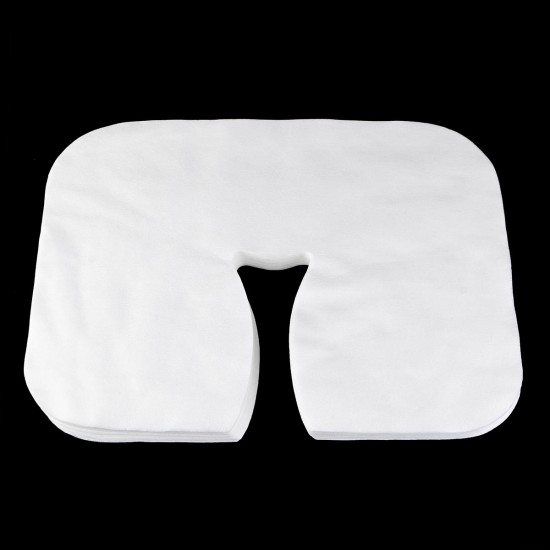 100Pcs Ultra Soft Disposable Face Cradle Covers Absorbent Fabric Face Covers Headrest Covers for Massager Tables and Massage Chairs Accessories
