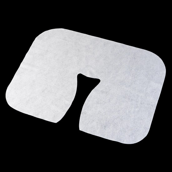 100Pcs Ultra Soft Disposable Face Cradle Covers Absorbent Fabric Face Covers Headrest Covers for Massager Tables and Massage Chairs Accessories