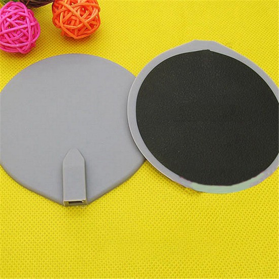 1Pair Silicone Gel Round Oval Shape TENS Unit Electrode Replacement Pad Electrode Patches for Electrotherapy EMS Massager Nerve Muscle Stimulator