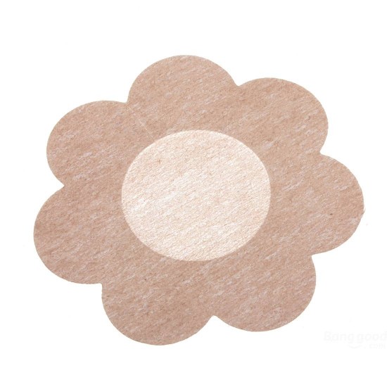 5 Pairs Flower NIPPLE Non-Woven Sticker Disposable Fabric Bra