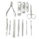 12pcs Nail Care Cutter Kit Set Cuticle Clippers Pedicure Manicure Tool with Case