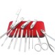 13Pcs Pedicure Manicure Set Nail Clipper Cuticle Cleaner Acne Remover Kit Case