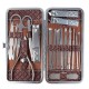 18pcs Nail Clipper Set Manicure Tools Kit File Beard Eye Brow Scissors Cuticle Cutter Pedicure