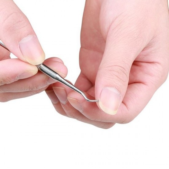 2pcs Toenail Paronychia Correction Cleaner Nail Nipper Ingrown Pedicure Manicure Tools