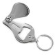3 In 1 Nail Clipper Cutter File Bottle Opener Key Ring Portable Travel Manicure Tools Carbon Steel