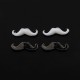 100pcs Alloy White Moustache 3D Nail Art Decoration