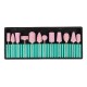 12pcs Pink Ceramics Nail Drill Bits Kit Grinding Manicure Pedicure Heads Polishing Machine