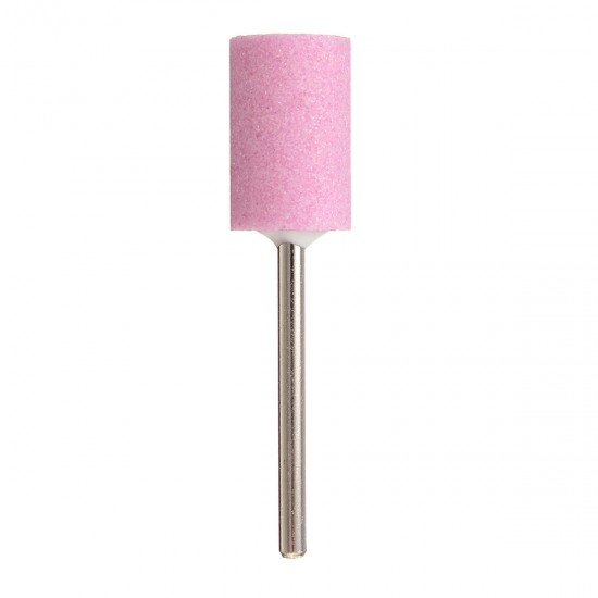 12pcs Pink Ceramics Nail Drill Bits Kit Grinding Manicure Pedicure Heads Polishing Machine