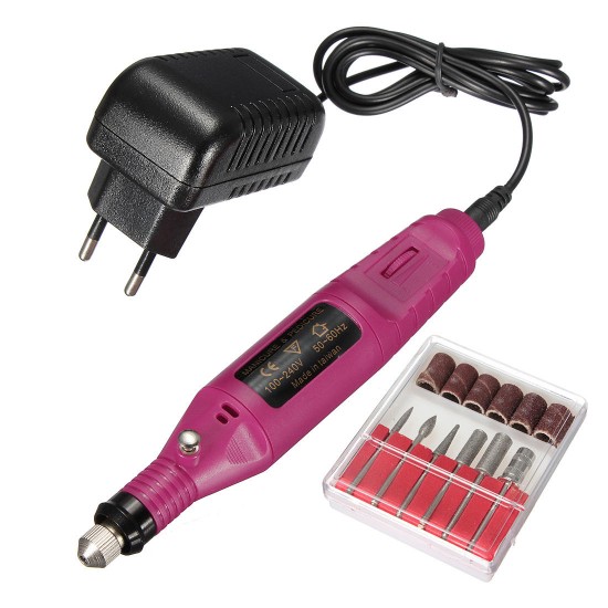 200V~240V Electric Nail Art 6 Drill Carve Engraving Machine Tool