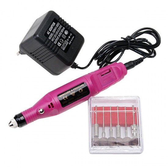 200V~240V Electric Nail Art 6 Drill Carve Engraving Machine Tool