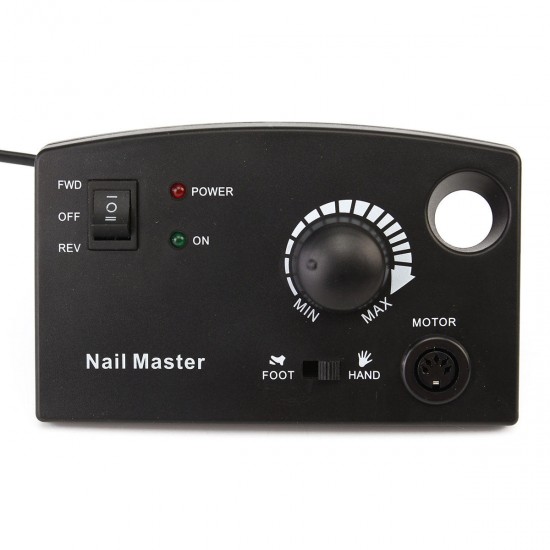 220V 30000RPM Professional Electric Nail Drill File Bits Machine Manicure Kit Black