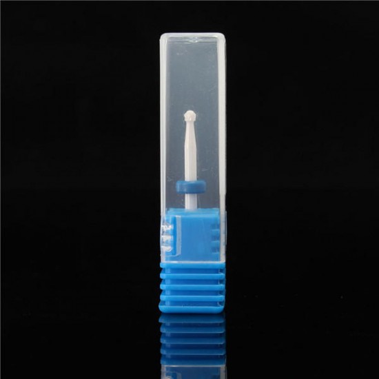 2.35mm Ceramic Nail Art Drill Bit Round Gel Remover Electric Manicure Tool File Polish Blue