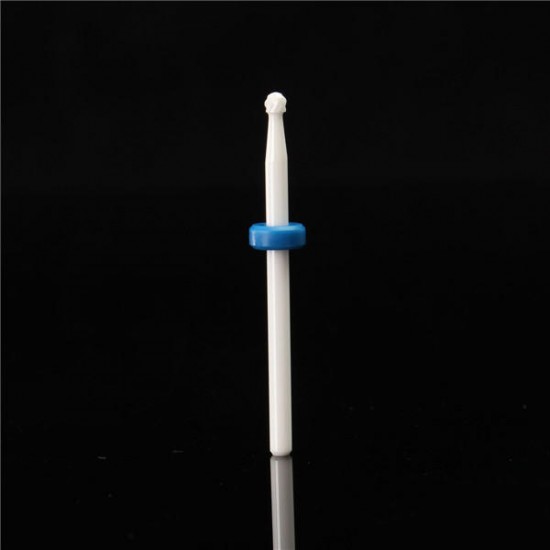 2.35mm Ceramic Nail Art Drill Bit Round Gel Remover Electric Manicure Tool File Polish Blue