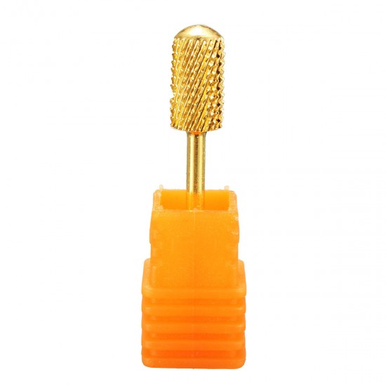 2.35mm Gold Tungsten Steel Nail Drill Bit Electric Machine Tool Manicure Grinding Polish