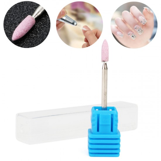 2.35mm Pink Ceramic Nail Drill Bit Grinding File Head Manicure Tools Pedicure Cuticle Remover