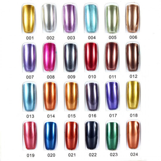 24 Colors Soak off Metal Color UV Gel Nail Polish