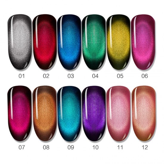 3D Cat Eye Gemstone Magnetic Nail Gel Polish UV Gel DIY Nail Art Long-Lasting