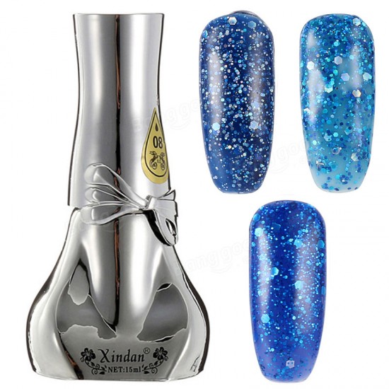 Blue Diamond Hybrid DIY UV Gel Nail Art Polish Long-lasting Soak Off LED Manicure Tools 6 Colors