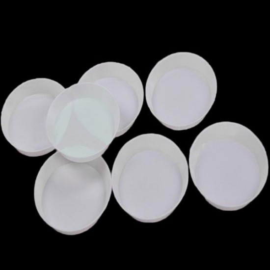 10PCS Plastic Rhinestone Round Tray Plate Nail Tool