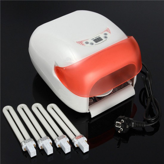 36W Pro Autoinductive Nail Dryer UV Gel Lamp Curing Light with Fan Manicure Device 220-240V