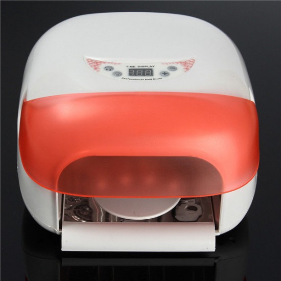 36W Pro Autoinductive Nail Dryer UV Gel Lamp Curing Light with Fan Manicure Device 220-240V