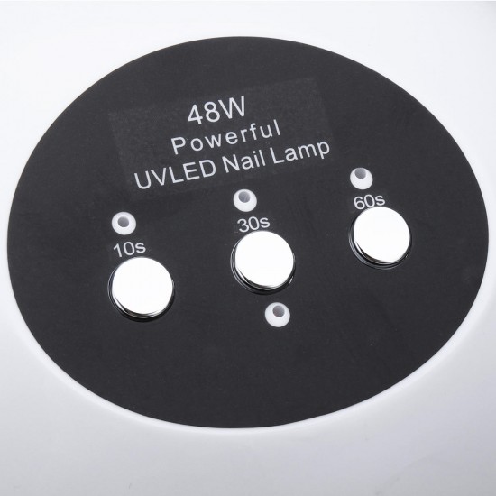 48W Nail Dryer Machine UV LED Lamp Manicure Tool Salon Time Setting 100-220V