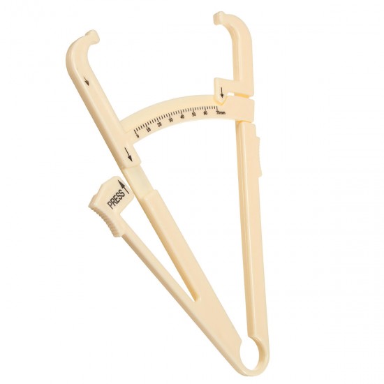 165*100MM Personal Body Fat Tester Caliper Charts Fitness Health Range 0-70MM 165*100MM Personal Body Fat Tester Caliper Charts Fitness Health Range 0-70MM