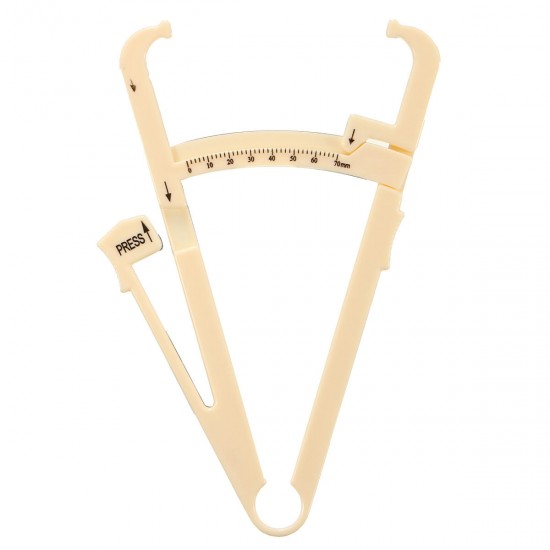 165*100MM Personal Body Fat Tester Caliper Charts Fitness Health Range 0-70MM 165*100MM Personal Body Fat Tester Caliper Charts Fitness Health Range 0-70MM