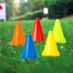 10Pcs/Set Plastic Training Cone Sport Marking Cups Soccer Basketball Skate Marker Outdoor Activity Supplies 18cm Colorful