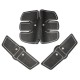 3Pcs Muscle Training Body Six pads Fitness ABS Electrical Muscle Simulation Slimming Tools 3Pcs Muscle Training Body Six pads Fitness ABS Electrical Muscle Simulation Slimming Tools