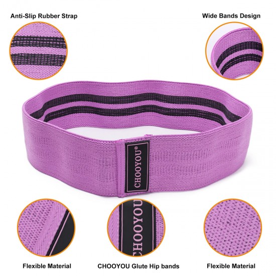 3pcs Booty Resistance Bands Set Loop Hip Booty Legs Exercise Workout Elastic Bag 3pcs Booty Resistance Bands Set Loop Hip Booty Legs Exercise Workout Elastic Bag