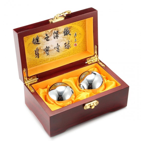 50mm Chinese Health Exercise Stress Relaxation Therapy Chrome Massage Baoding Ball 50mm Chinese Health Exercise Stress Relaxation Therapy Chrome Massage Baoding Ball