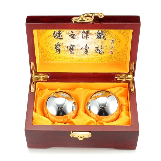 50mm Chinese Health Exercise Stress Relaxation Therapy Chrome Massage Baoding Ball 50mm Chinese Health Exercise Stress Relaxation Therapy Chrome Massage Baoding Ball