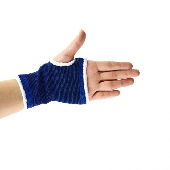 Multifunctional Fitness Palms Professional Knitted Pearl Blue Cotton Yarn Care Palm Gloves