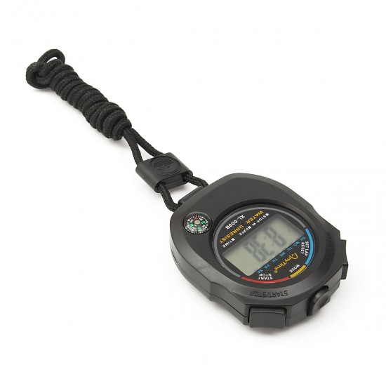 Waterproof Handheld LCD Sports Stopwatch Digital Chronograph Digital Counter Timer