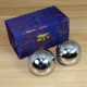 3 Types Chinese Health Exercise Stress Relaxation Therapy Massage Baoding Balls Sliver