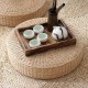 40cm Natural Straw Meditation Yoga Seat Round Tatami Cushion Chair