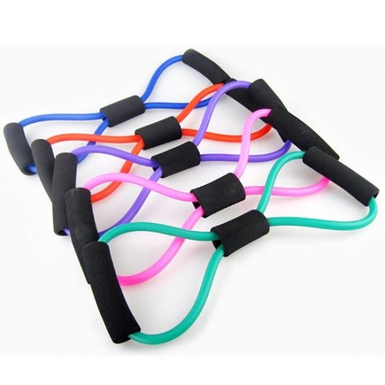 5Pcs Yoga 8-shaped Resistance Band Tube Body Building Fitness Tool