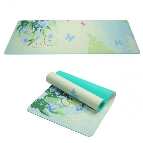 5mm Yoga Mats Extra Thick Non Slip Design Exercise Fitness Pilates Print 61*183cm